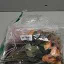 3 Pcs Mason Jar Centerpiece Table Decorations for Dining Table Decor Farmhouse Coffee Table Decor with Wood Tray and Led Light Table Centerpieces for Dining room Kitchen Living Bathroom,Orange