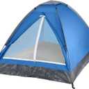 2 Person Outdoors Camping Tent with Rain Fly and Carrying Bag - Lightweight Outdoor Pop Up Tents for Camping Essentials, Music Festivals, Backpacking, Hiking, or Beach Shelter by Wakeman Outdoors