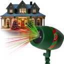 AS-SEEN-ON-TV with 9 Enhanced Modes for Spectacular Outdoor Holiday Laser Lighting with Thousands of Lights Covering 3200 Square feet, Green, 8.5 in