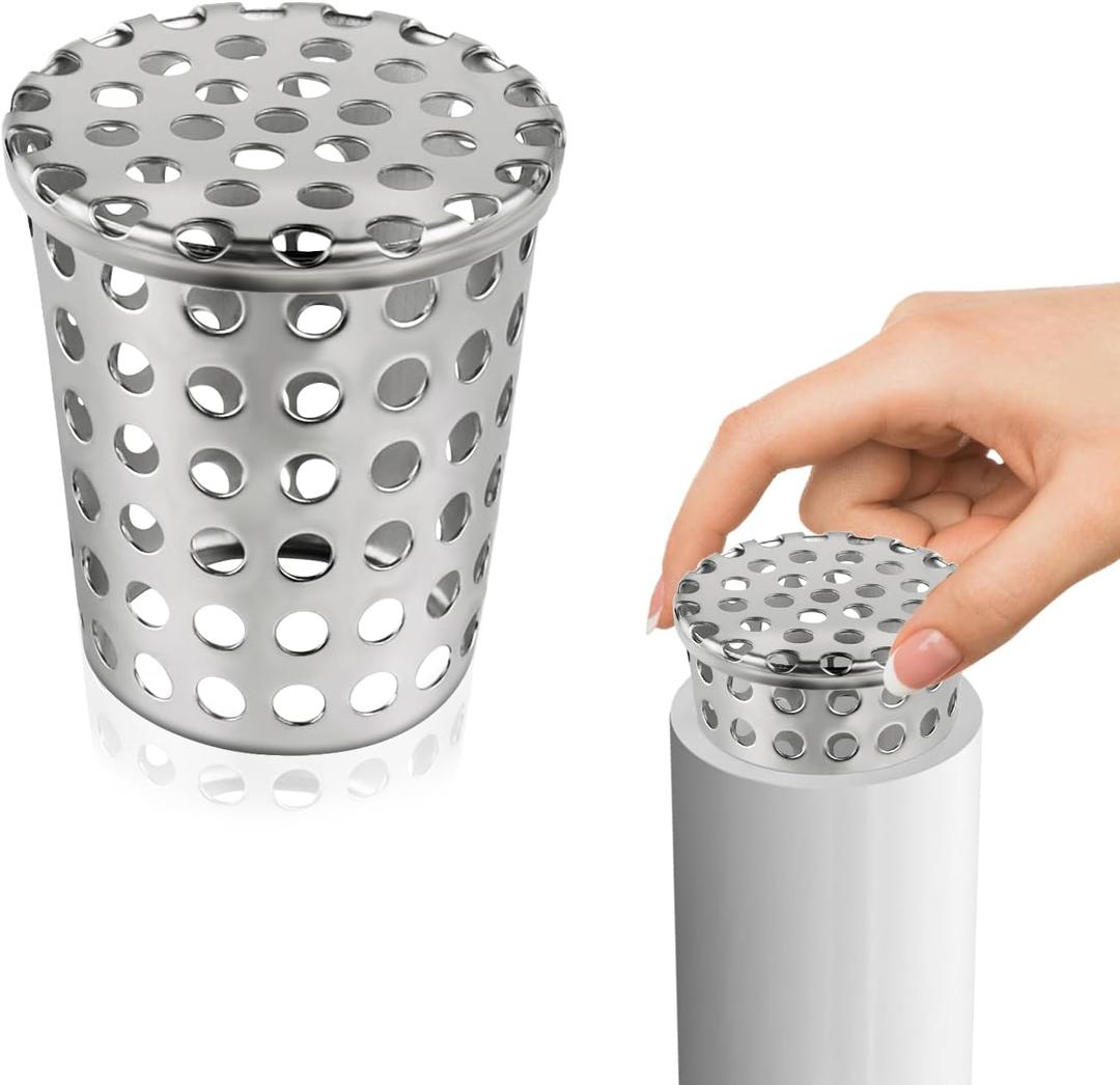 Boltigen PVC Termination Mesh Screen Vent Covers, Stainless Steel Gutter Guard Filter, Conical Exhaust Pipe Cover Strainer, Multihole Cap for 1.64in-1.98in ID Roof Vent and Furnace