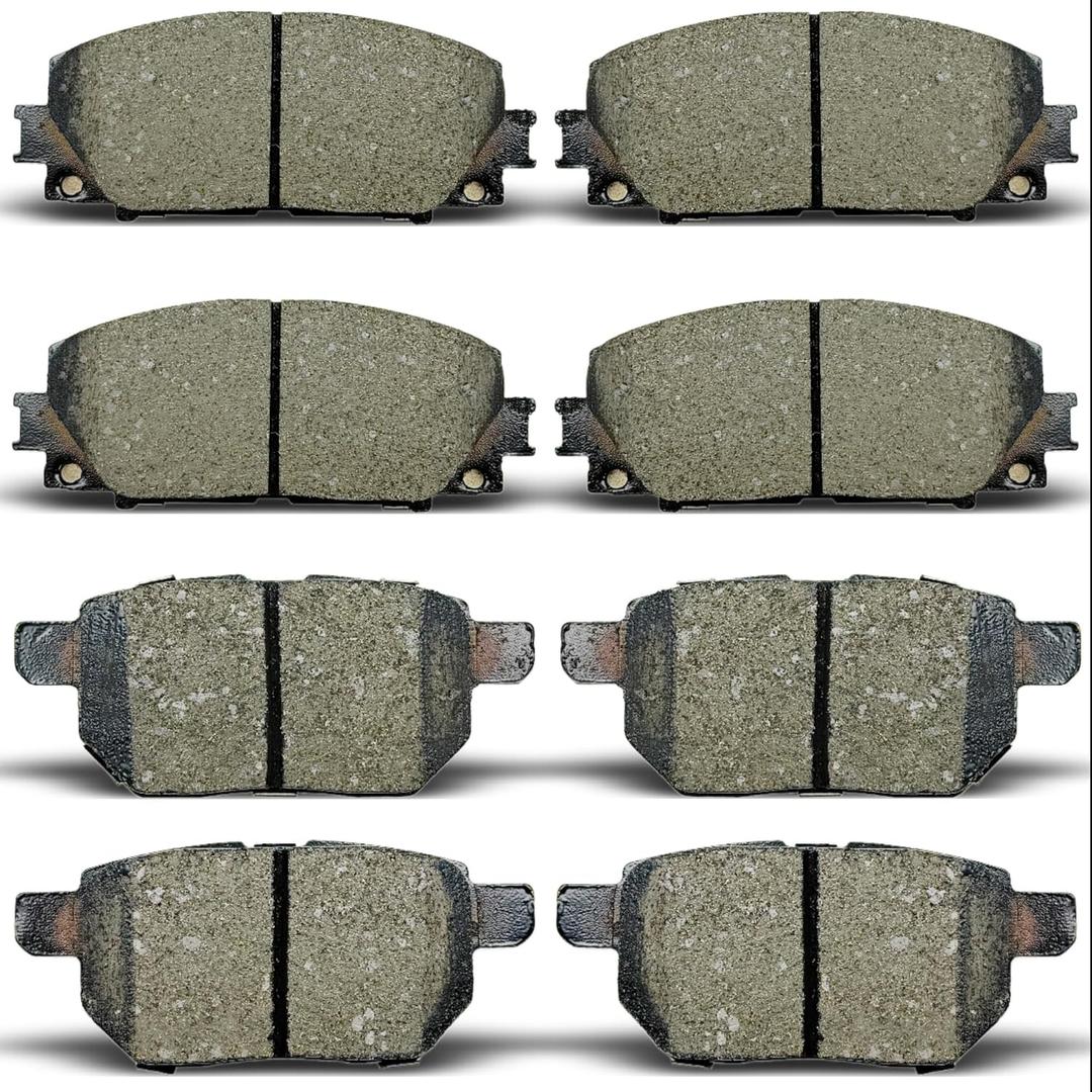 ALADICHE Front Rear Ceramic Brake Pad Fit For 2010-2020 Toyota Prius, for 2011-2017 Lexus CT200h, for 2017-2019 Toyota Prius Prime