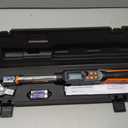 VEVOR Torque Wrench 0-1.5 in Adjustable Jaw Opening Digital Torque Wrench, Open-End Jaw, 4 Display Units, ±2% Accuracy, LCD Screen, with Buzzer and LED Indicator, for Pipe and Automotive Repair