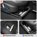 10PCS Center Console Organizer for Tesla New Model Y Juniper (Premium & Performance) Under Seat Storage Armrest Cover Hidden Storage Charger Pad for Tesla Model Y Accessories 2025 2026 Black