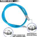 39" Spring Flex Grease Gun Hose 1/8" NPT Thread Grease Hose Extension Non-Slip with 6" Angled Tube, Grease Couplers & Sharp Type Nozzle, 10000 PSI High Pressure Greases Gun Accessories Kit (2 Pack)