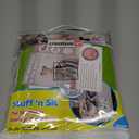 Creative QT Easy Clean Beanbag Cover - Large, Green/White Striped - Beanbag Toy Storage & Stuffed Animal Storage - Giant Bean Bag Chair for Toddlers & Kids