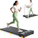UREVO Walking Pad with Incline, 9% Incline Portable Under Desk Treadmill, 2.5 HP Walking Treadmill Pad for Home and Office, Walking Jogging Running Machine with Remote Control and LED Display