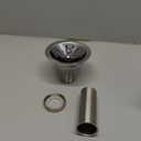 Elkay LK99 3-1/2" Deluxe Drain with Type 304 Stainless Steel Body, Strainer Basket, Rubber Seal, and Tailpiece 