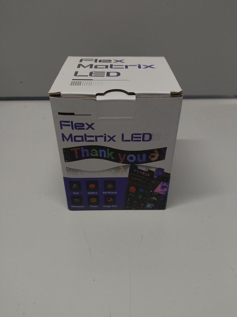 USB 5V LED Sign for Car, Custom Programmable LED Sign for Taxi Driver,Business, Holidays  Scrolling Display, Flexible Matrix Panel(15"x4")