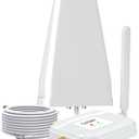 2026 Latest AT&T Cell Phone Signal Booster AT&T Signal Booster ATT Cellular Booster for 5G 4G LTE on Band 12/17 ATT Cell Phone Booster ATT Cell Booster AT T Signal Extender Boost Call/Data White