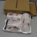 GenSwin Red Bird Glass Flameless Candles with Remote Timers, Battery Operated 3D Wick Led Flickering Light, Real Wax Pillar Candles for Christmas Home Decoration(Pack of 3, 3x456)