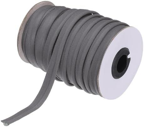MECCANIXITY Piping Cord Trim 30 Yards 1/2 Inch Piping Tape for Sewing DIY Crafting Fabric Edge Trim Grey