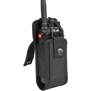 TWAYRDIO Radio Holster Molle Radio Pouch for Tactical Vest Duty Belt, Universal Two Way Radio Case Holder for Baofeng Kenwood Motorola Icom Handhelds Walkie Talkies