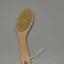 100% Natural Boar Bristle Body Brush with Contoured Wooden Handle by TOUCH ME