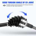 Front Left CV Axle Shaft Assembly Fit for L4 2.5L for Toyota RAV4 2013 2014 2015 2016 2017 2018, for Scion tC 2014-2016 (Only for Manual) (GAS Only), Replace for 66-5444, 1 pcs CV Joint Shaft