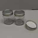 JoyJolt 8 Oz Mason Jars With Lids, Labels and Measures! 6-Pack Regular Mouth Mason Jars, Glass Jar with Lid and Band. Airtight Canning Jars, Overnight Oats Jars, Salad Jars, Sourdough Starter Jar