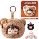 Rolife Nanci Plush Figure Stuffed Animal, Cute Cat Soft Toy, Kawaii Mini Plush Doll for Girls Kids, Collectible Anime Gift (Bear)