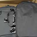 Hanke Expandable Collapsible Luggage with Wheels, Black Upgrade Version 2, 98L, Water-Resistant, 5 Spinner Wheels, 3 Pockets, Polyester, 19x13x27.2 inches, 6.1lb, Carry-On Luggage, Travel, Vacation, Expandable Foldable