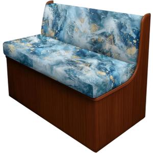 Blue Marble Print RV Dinette Cushion Covers RV Stretch Sofa Seat Slipcovers Include 1 Bench Cover 1 Backrest Cover Comfortable Camper Cushion Slipcover RV Accessories for Inside