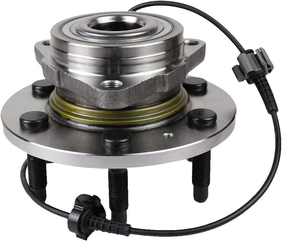 Autoround 515096 Front Wheel Hub and Bearing Assembly Compatible with Chevy Tahoe Silverado 1500 Avalanche Suburban, Cadillac Escalade, GMC Yukon Sierra, 4WD, 2007-2014