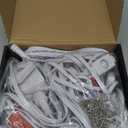 50FT Permanent Outdoor Lights Pro, RGBIC Smart Eave Lights IP67 Waterproof, 120 Scene Modes with 596lm RGB for Outdoor Decorations, Christmas, Smart App/Remote, Compatible with Alexa, Google Enabled (White)