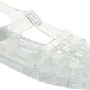 Toddler Sandals Jelly Shoes Girls Unisex Boy Flat Retro Slides Clear Kids Water Slippers Slingback Summer Beach Size 26 Adjustable Buckle Glitter Dress Soft