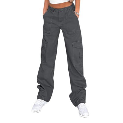 Lepunuo Women's Cotton Casual Military Army Cargo Combat Work Pants, L