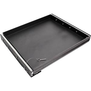 Heavy Duty Steel Sliding Battery Tray,Generator Slide Out Tray for RV, Universal RV Storage Rack for Tools and Outdoor Gear (24"x24"x2.7")