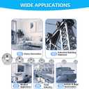 2 x 20Pieces 1/2"-13 Inch Nylon Lock Nuts,SpzcdZa 304(A2-70) Stainless Steel LockNuts for Industrial and Construction Fasteners;Standard Metric Thread Nylock Nuts