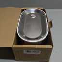 Cat Water Fountain Stainless Steel with a Silicone Mat, 84oz/2.5L Automatic Cat Water Fountain with Water Level Window and LED Light, Quiet Low Power Cat Water Bowl & Cat Water Dispenser(White)