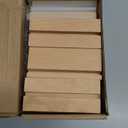 4x6 Inch Acrylic Sign Holder with Wooden Base, Desktop Display Stand (4x6 6Pack)