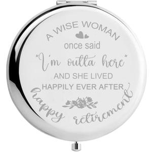 Retirement Gift for Woman - Coworker Leaving Gifts, Compact Mirror