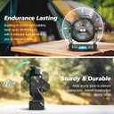 Portable Fan Rechargeable, 25400mAh Cordless Battery Powered Fan with LED Lantern, USB C Battery Operated for Travel Bedroom Home Camping Tent Office Beach Desk Fishing Table (Army Green)