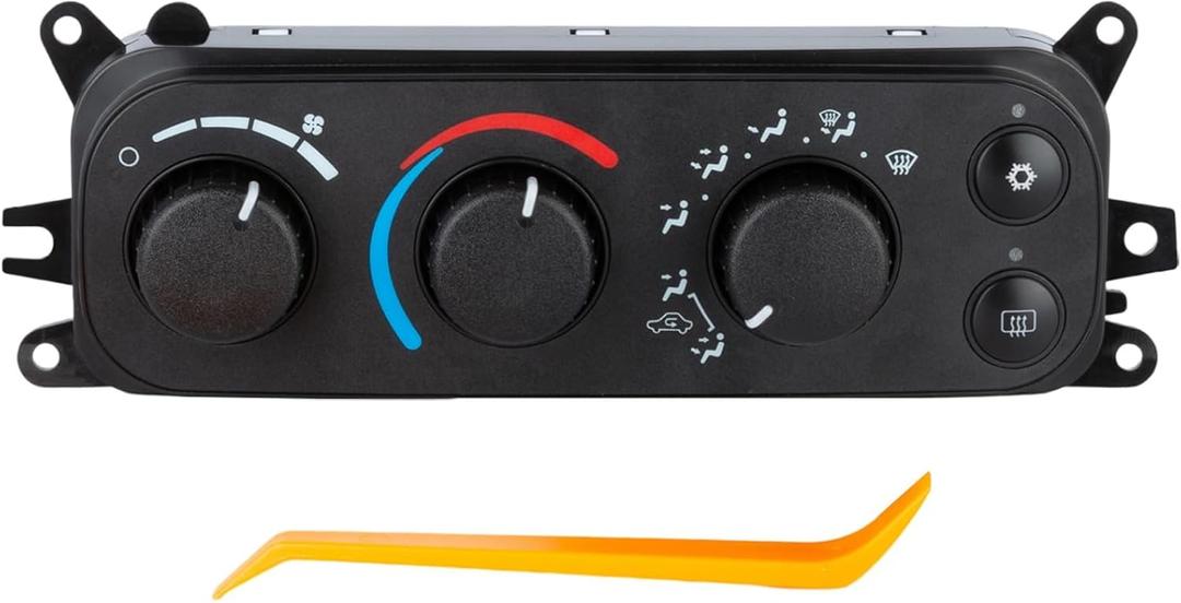 599-212 HVAC Climate Control Module, AC Air Conditioning Control Switch Temperature Control Panel Compatible with Dodge Ram 1500 2500 3500 2002-2005,Dodge Dakota 2001-2004 Replace 55055905AA