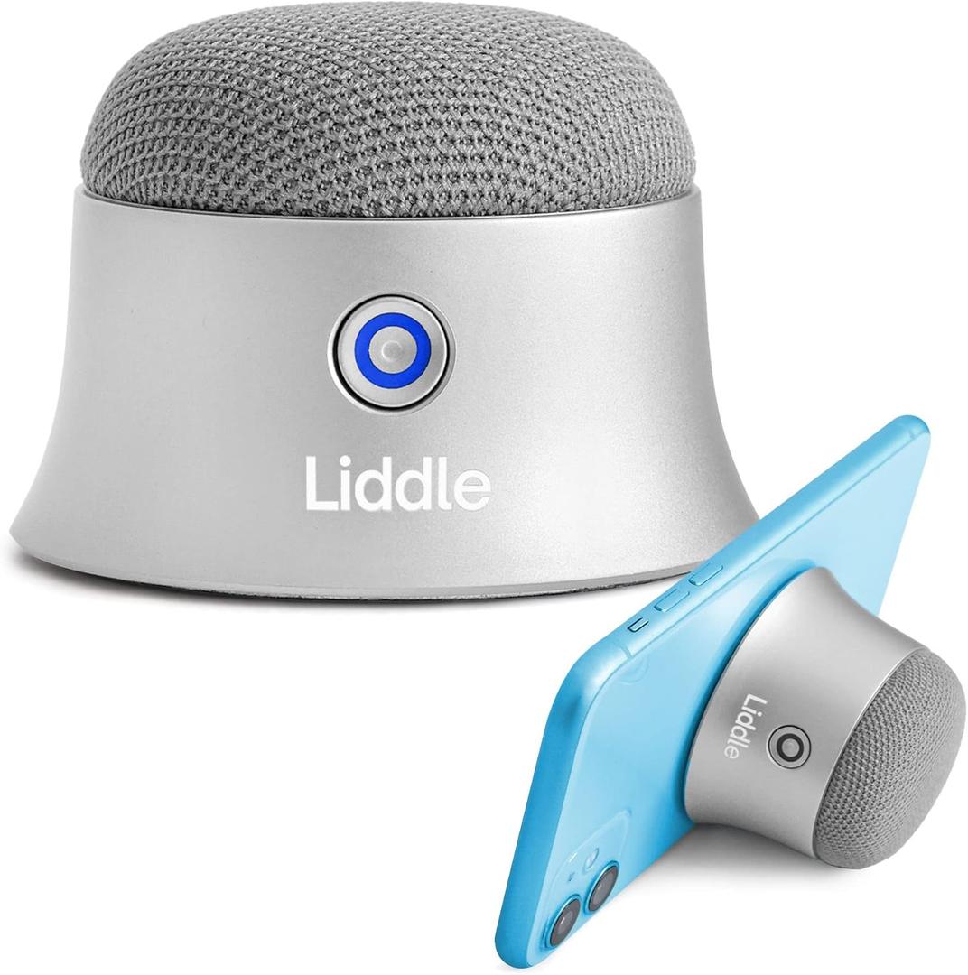 Magnetic Liddle Speaker Silver, Bluetooth 5.1, 3W, 6hrs Battery, MagSafe Compatible, Wall Mount, Water Resistant, Best of CES 2022 Award