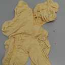 Tatuo Round Bar Stool Seat Covers Washable Stool Cushion Slipcover Elastic Bar Chair Covers for 14-17 Inch Chair (Beige, 4 Pieces)