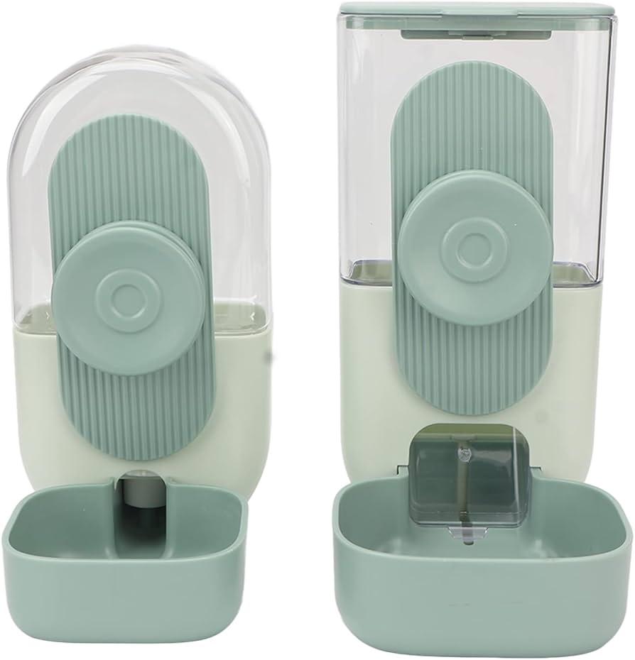 Automatic Pet Food Dispenser, Pet Food and Water Bowls, Small Pet Feeder for Rabbits, Ferrets, Cats