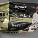 Depend Real Fit Adult Diapers, Incontinence Underwear for Men, Disposable, Maximum Absorbency, Small/Medium, Grey, 22 Count 