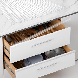 Cabinet Protector Edge Guard (Pack of 12), 24" Clear PVC Cabinet Edge Protectors for 3/4" Thick Kitchen Cabinets Doors  Slip-On No-Tool Sliding Installation