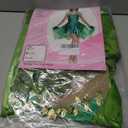 Adult Women Green Fairy Princess Dress with Wings & Ears, Elf Headpiece - Halloween Costume (Green, M)
