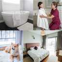 Bathroom Rugs Microfiber Plush Bath Mat Machine Washable, Slip Resistance Rubber and Absorbency Bath Rugs for Bathroom Floor, Door and Sink, Rectangular Floor Mat,White,32"x 20"