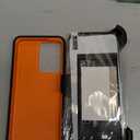 for Motorola Moto Edge 5G 2024 Case with Belt Clip Holster,2X Screen Protector,Heavy Duty Shockproof Drop Protection Military Grade Full Body Rugged Phone Cover with Kickstand (Black Orange)