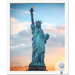 OMAIGAR 9x11 Picture Frame for 9by11 Poster Photo Canvas Certificate White High Transparent Photo Frame Wall Desktop Horizontal Vertical 9 x 11