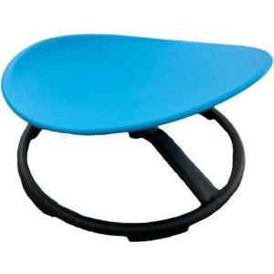 Giggle & Play Kids Swivel Chairs, Sensory Spinning Chair, Body Balance Physical Therapy Equipment, Autism Swivel Chairs, Montessori Carousel Spinning Toy Chair - 360 Sit and Spin - Assembled (Blue)