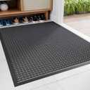 Amyracel Outdoor Indoor Door Mat for Entryway, 24"x72" All Season Weather Outside Door Mat, Low Pile Heavy Duty Rubber Backing Doormat, Stain and Fade Resistant, Inside Door Mats for Home Entry Floor