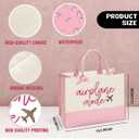 Pilot Gift Flight Attendant Gift Airplane Mode Tote Bag for Women - Birthday Christmas Gifts Travel Essentials