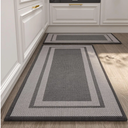 MontVoo Kitchen Rugs Rubber Non-Slip Kitchen Rugs and Mats,Washable Kitchen Mats for Floor,Absorbent Kitchen Runner Hallway, Laundry Room, in Front of Sink 19,5x46 31,5x19,5