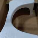 Squatty Potty Simple Curve Bathroom Toilet Stool 7" White