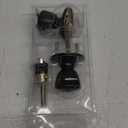 JO.KO Door Knob with Lock and Keyed, Black Matte Round Ball Lock Interior/Exterior Door Knob for Bedroom Or Bathroom/Entry Door Handle