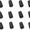 TREKOLOGY Trekking Pole Tips - Walking Sticks Replacement Tip Protectors - 11mm Hole Diameter - Fit Most Standard Hiking Poles (12pc Pack)