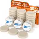 Furniture Sliders for Carpet Furniture Glides for Carpet Furniture Moving Pads Chair Sliders for Carpet with 3M Self-Stick Adhesive RUSIDO 7/ 8 Inch 20pcs Beige